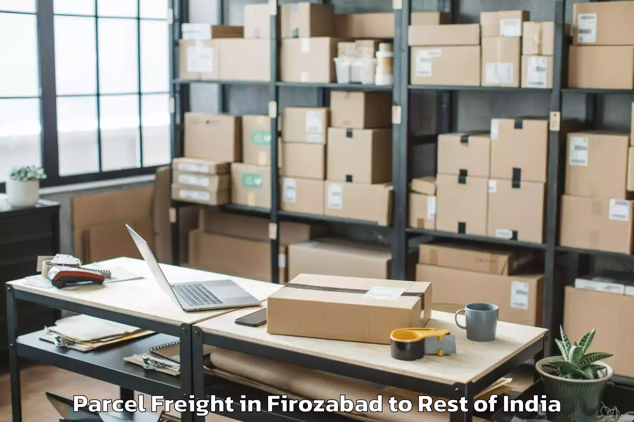 Top Firozabad to Chilkoor Parcel Freight Available